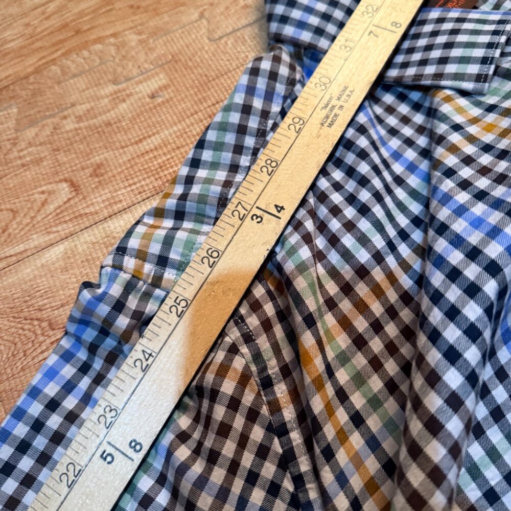 James Tattersall London XL Plaid Button Down Shirt 17–17.5 Multicolor Check - Picture 9 of 10
